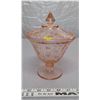 Image 1 : Candy dish (Pink depression glass)
