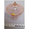 Image 2 : Candy dish (Pink depression glass)