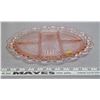 Image 1 : Oval dish (Pink depression glass)