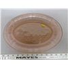 Image 1 : Oval dish (Pink depression glass)
