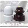 Image 1 : Porcelain Insulator Lot (2)