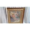 Image 2 : Beautiful antique picture frame with religious print 30" x 26"