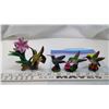 Image 3 : Set of 4 Humming bird figurines