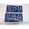 Image 1 : 1972 Pair Alberta License Plates