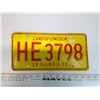 Image 1 : 1970 Illinois License Plate