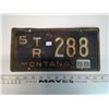 Image 1 : 1958 Montana License Plate w/ Tag Prison Made