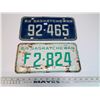 Image 1 : 2 Plates Sask 1964-62 License Plate