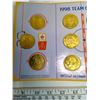 Image 2 : Official 1998 McDonalds Team Canada Full 12/12 Hockey Medallions Set w/ Empty Pack From Coins