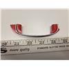 Image 3 : 8 Red, 2 black plastic and chrome Art Deco cupboard pulls
