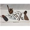 Image 1 : Vintage tool lot including old drill bits and grub hoe