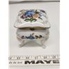 Image 2 : Glass footed trinket box