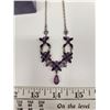Image 3 : Purple Avon necklace and earring set
