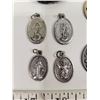 Image 3 : Religious jewellery lot including rosary and saint tokens