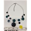 Image 1 : teal/aqua two strand necklace