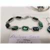 Image 2 : Abalone shell jewellery including bracelet, earrings
