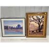 Image 1 : 2 Western themed framed artwork