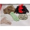 Image 1 : Dress up gloves, wigs, purse etc