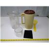 Image 1 : Jars, Pitcher, Can Cooler, and Plastic (Toy) Spatula