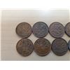 Image 2 : 9 1950's Canadian pennies