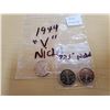 Image 1 : 3 "V' victory nickels 1944, 1945-2005