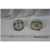 Image 2 : Bedside Clocks (2) - One Vintage 1980's Chinese Made & Damaged Campbell