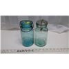 Image 3 : 2 McDonald New Perfect Coloured Fruit Jars w/ Wire Bail Lids