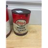 Image 3 : (2) Esso tins, 5lb Grease and 1 qt motor cleaner