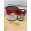 Image 4 : (2) Esso tins, 5lb Grease and 1 qt motor cleaner