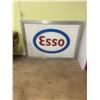 Image 1 : Esso sign 55" x 40" Aluminum Frame- Plexi Glass sign