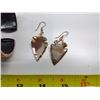 Image 2 : Copper Watch + Copper Stone Arrowhead Earrings