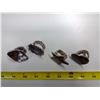 Image 2 : 4 Large Pau Pau Shell Rings, Stretch Bands