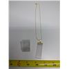 Image 1 : Gold Plated Selenite Necklace + Stone