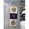 Image 1 : New Inspirational Wall Scroll “Journey of a Thousand Miles Must Begin with a Single Step” – 12x34inc