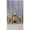 Image 2 : Set of 3 Mid Century Wall Hangings