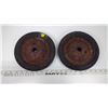 Image 1 : Pair of Vintage Wagon Wheels