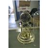 Image 3 : Silver/Gold Coloured Clock w/ Glass Cover Piece