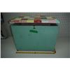 Image 1 : 18x13" Wood Storage Box, Fabric on Lid and Inside