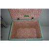 Image 2 : 18x13" Wood Storage Box, Fabric on Lid and Inside