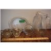 Image 1 : Bartlette & Collins Pitcher & Misc. Clear Glass Items