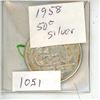 Image 1 : CANADA 1958  50 CENT SILVER
