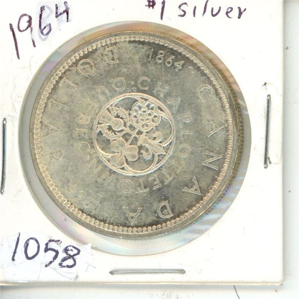 CANADA 1964  $1.00 SILVER