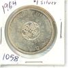 Image 1 : CANADA 1964  $1.00 SILVER