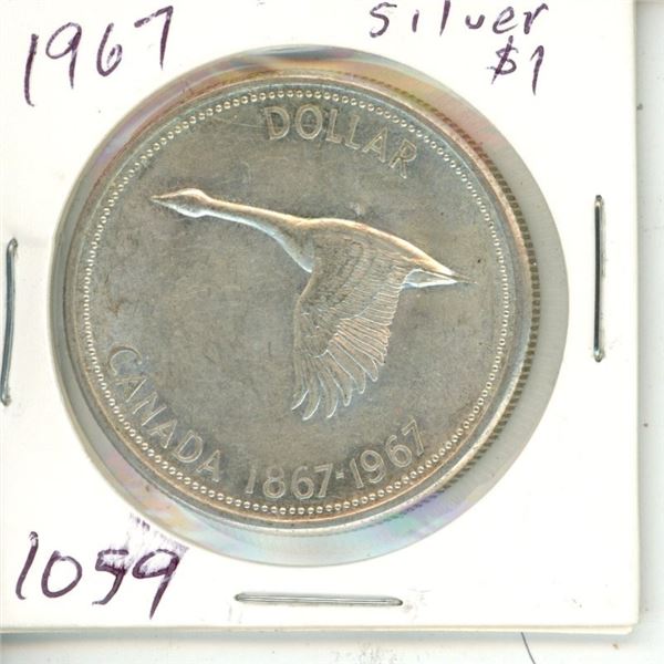 CANADA 1967  $1.00 SILVER