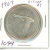 Image 1 : CANADA 1967  $1.00 SILVER