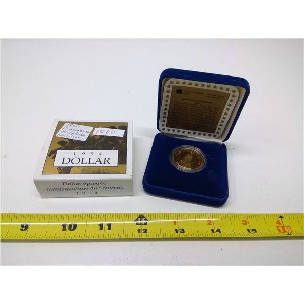 CANADA 1994  $1.00 REMEMBRANCE PROOF LOONIE NOT SILVER