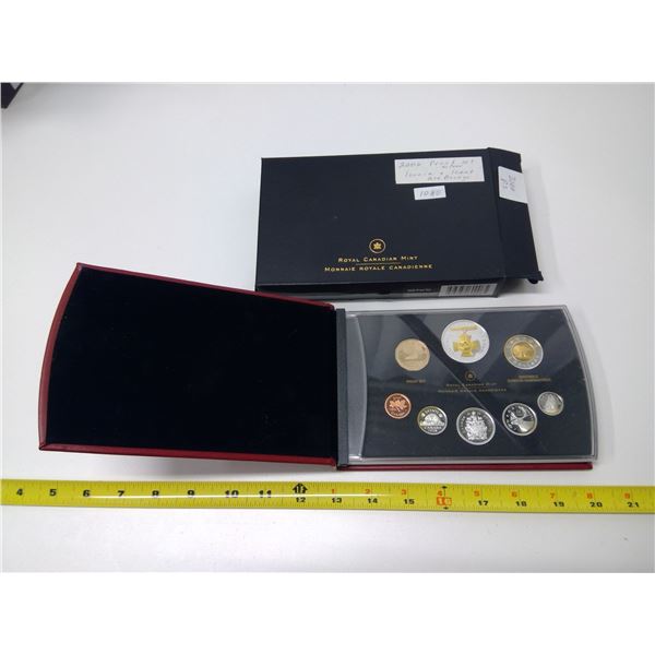 CANADA 2006 PROOF SET: LOONIE & 1 CENT BRONZE - REST STERLING SILVER