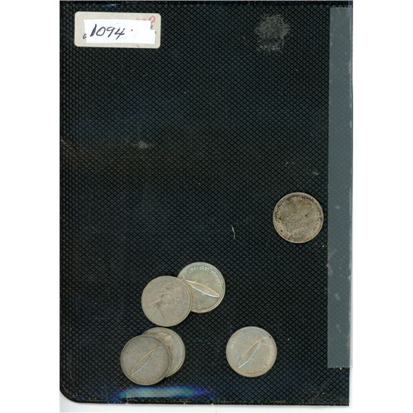 CANADA 1967: 6 - 10 CENT SILVER ASSORTED DATES