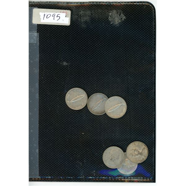 CANADA 1967: 6 - 10 CENT SILVER ASSORTED DATES