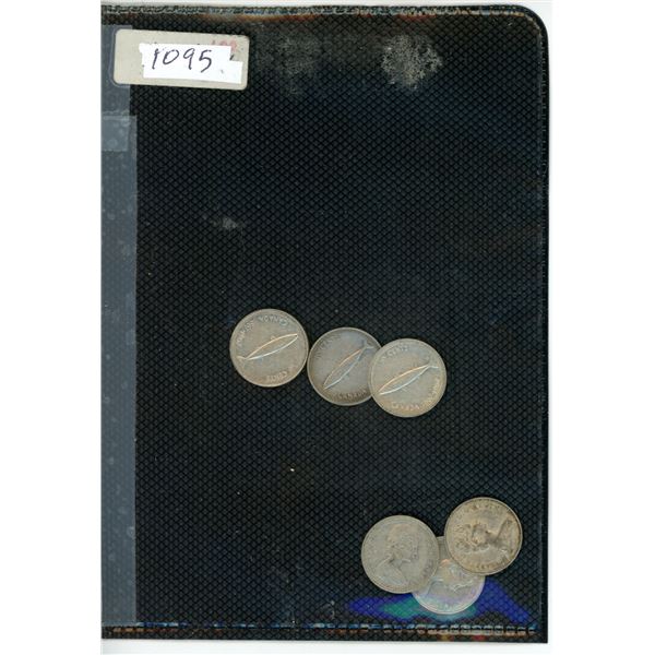 CANADA 1967: 6 - 10 CENT SILVER ASSORTED DATES