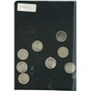 Image 1 : CANADA  PRE-1967: 8 - 10 CENT SILVER ASSORTED DATES—ELIZABETH